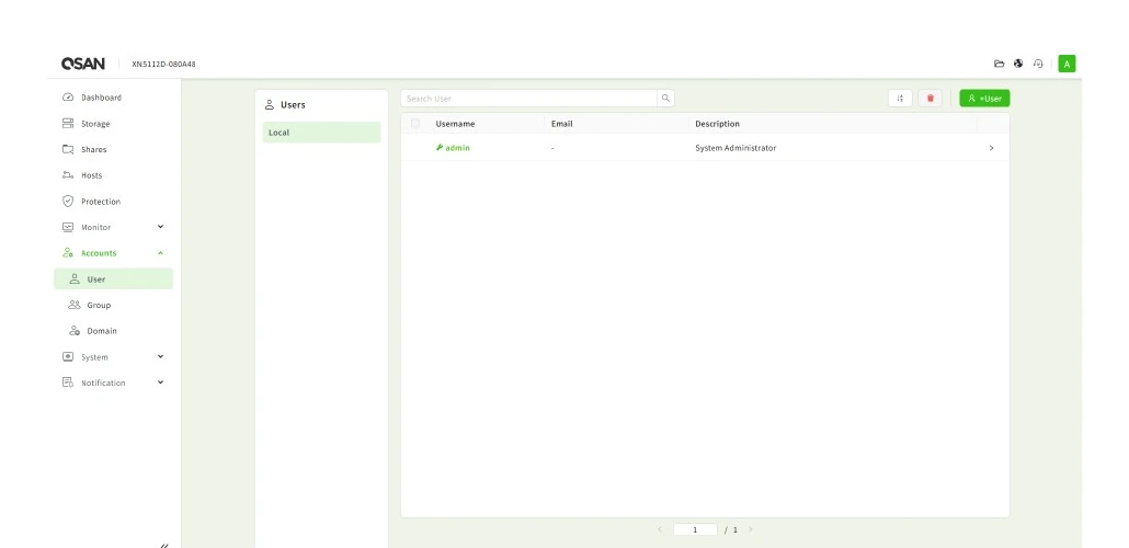 QSM 4 Accounts View