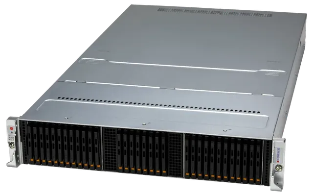 Supermicro 2U 32-bay E3.S Petascale all-NVMe storage server