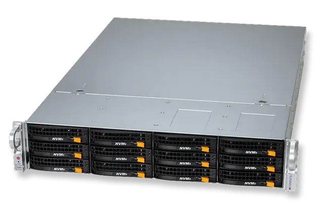 Supermicro 2U 12-bay front-loading storage server
