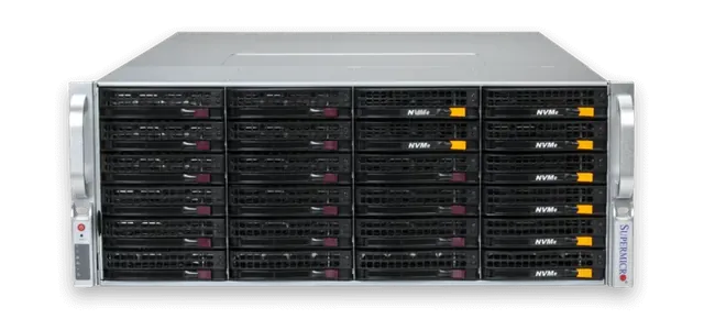 Supermicro 4U double-sided 36-bay storage server