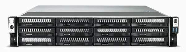 TerraMaster U12-500 Plus 12-bay rackmount NAS ด้านหน้า