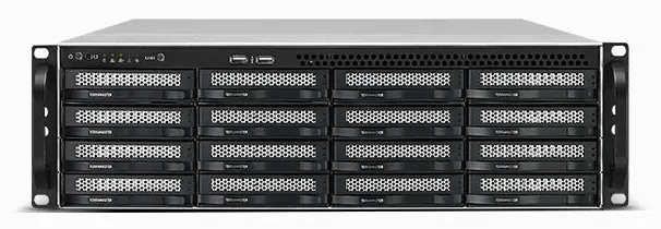 TerraMaster U16-725 Plus 16-bay rackmount NAS ด้านหน้า